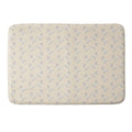 Esca Watercolors White Poodle Memory Foam Bath Mat