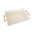 Esca Watercolors White Poodle Acrylic Tray