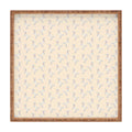 Esca Watercolors White Poodle Square Tray