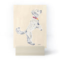 Esca Watercolors White Poodle Mini Art Print