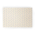 Esca Watercolors White Poodle Welcome Mat