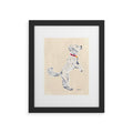 Esca Watercolors White Poodle Framed Art Print
