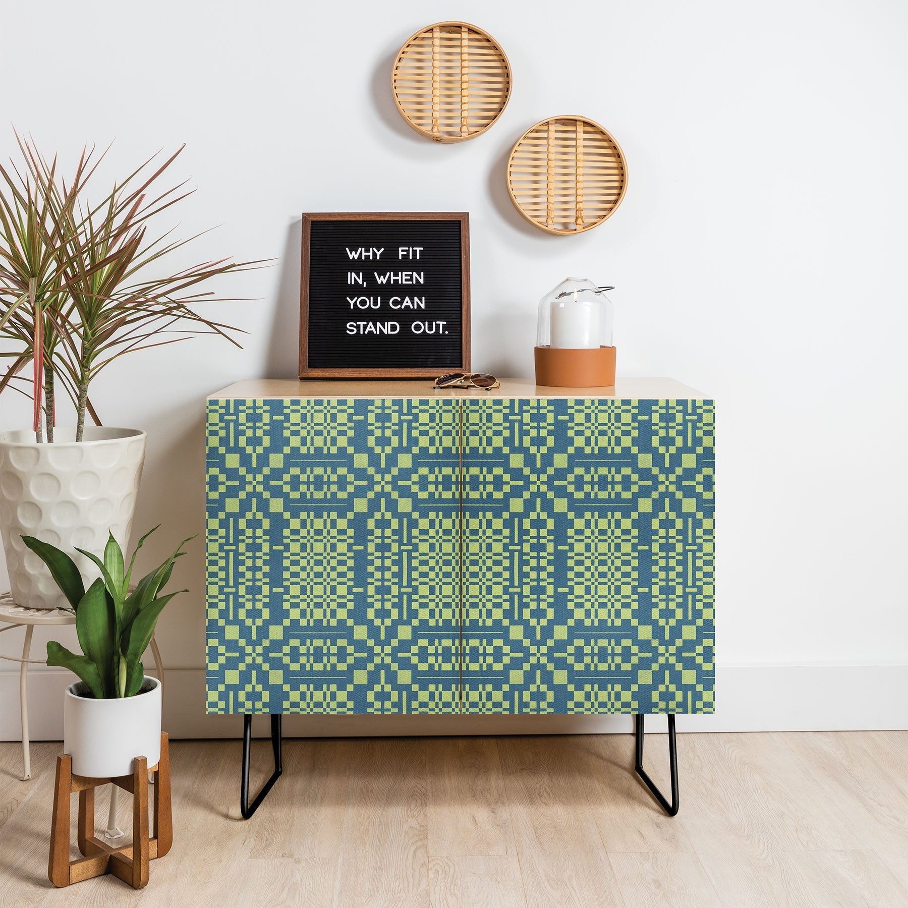 Marta Barragan Camarasa Nostalgic Grid Design Credenza