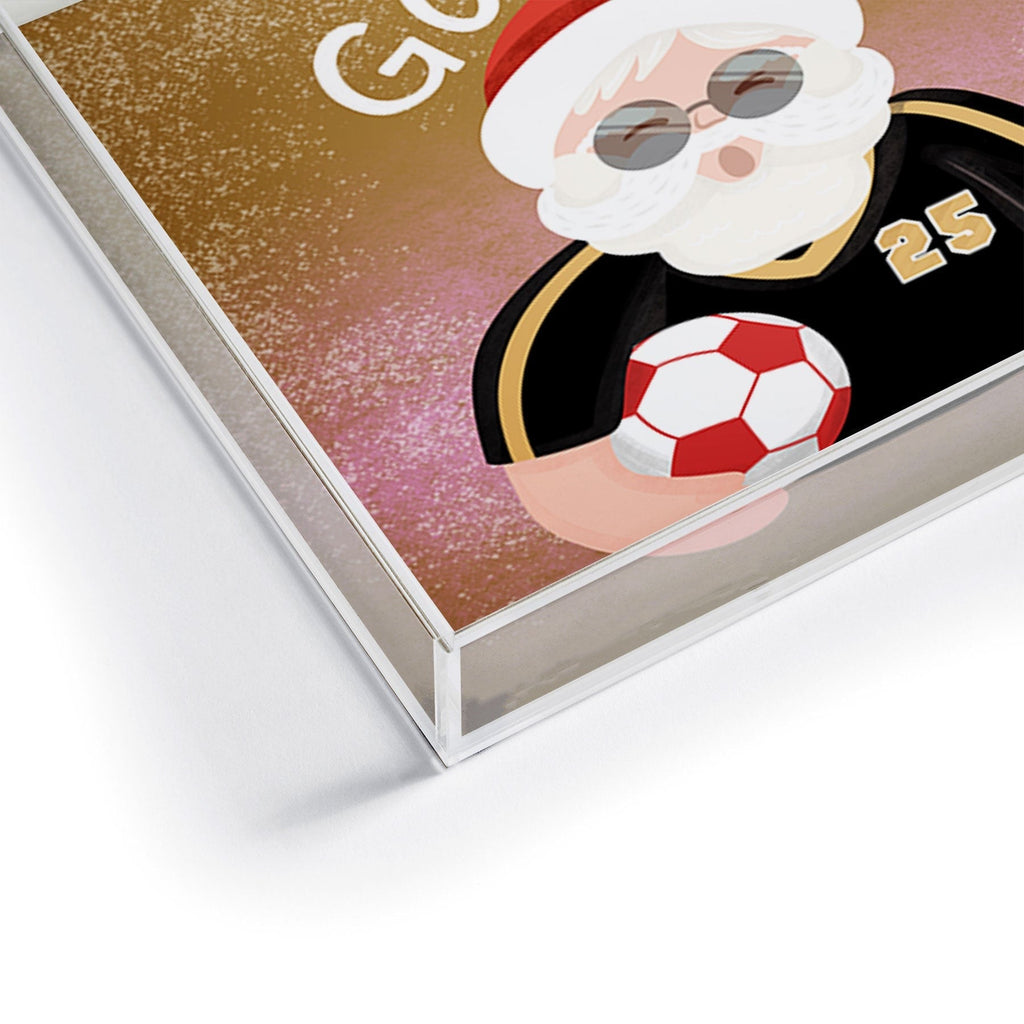 Design by Spark Sporty Soccer Santa Acrylic Tray