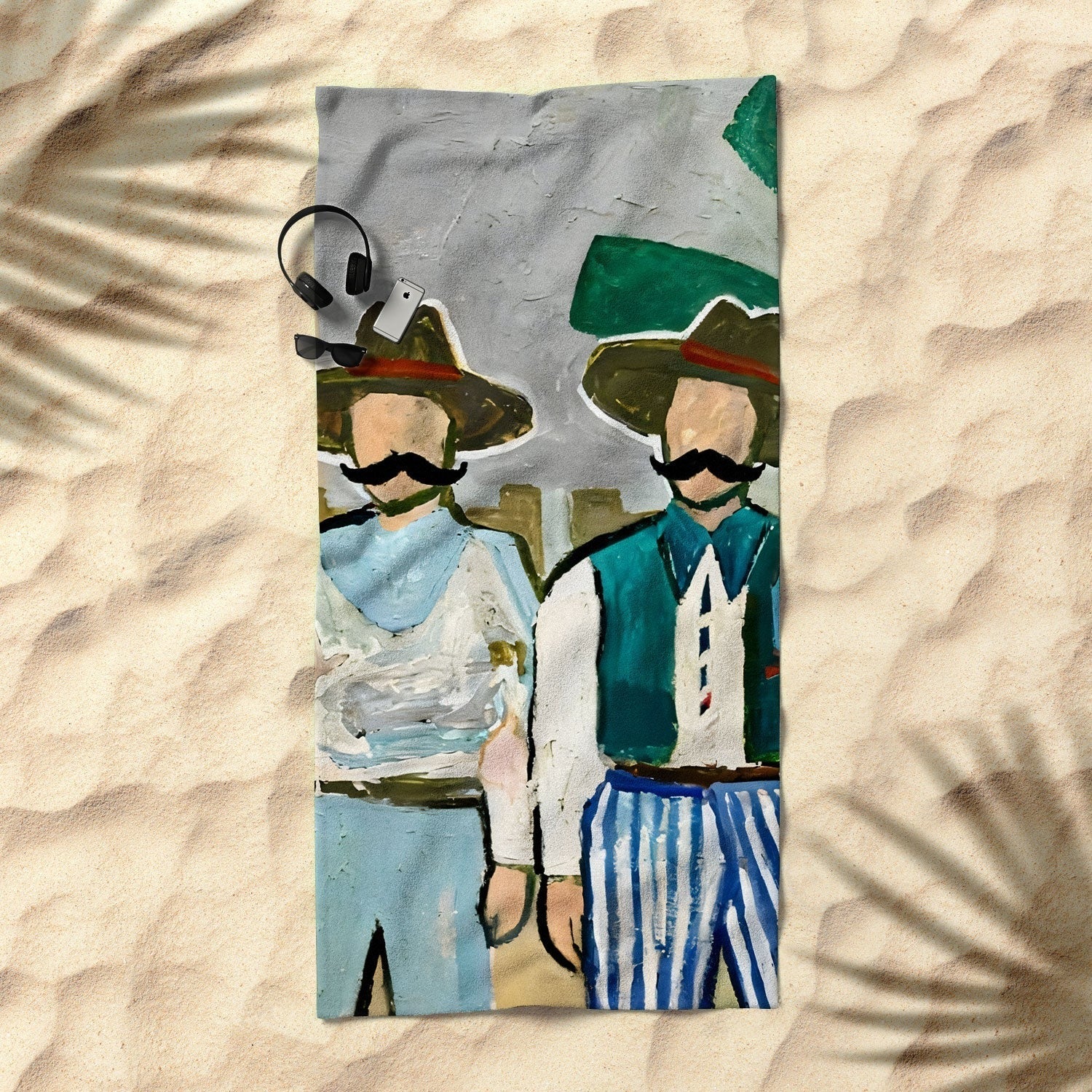 83 Oranges Side By Side Cowboy Edition Beach Towel
