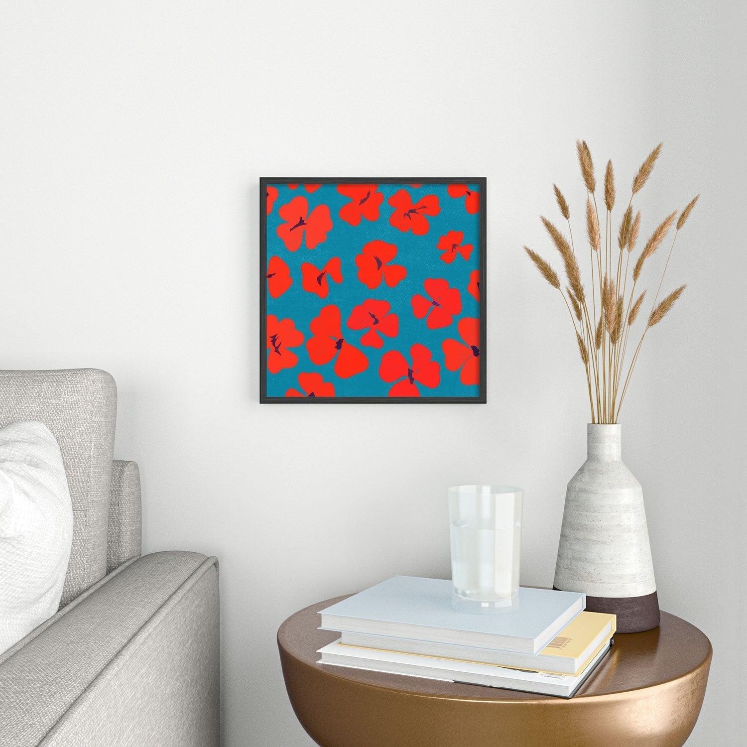 Garima Dhawan oxalis 1 Square Metal Framed Art Print