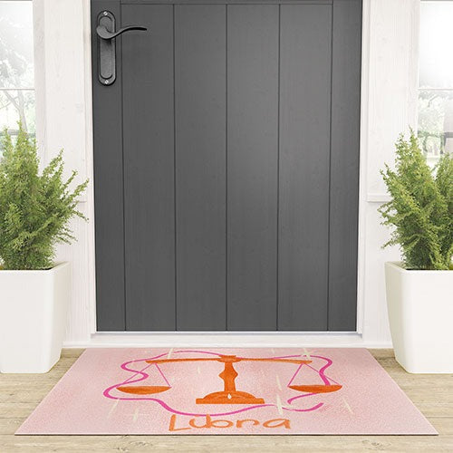 Little Om Zodiac Signs Libra Welcome Mat
