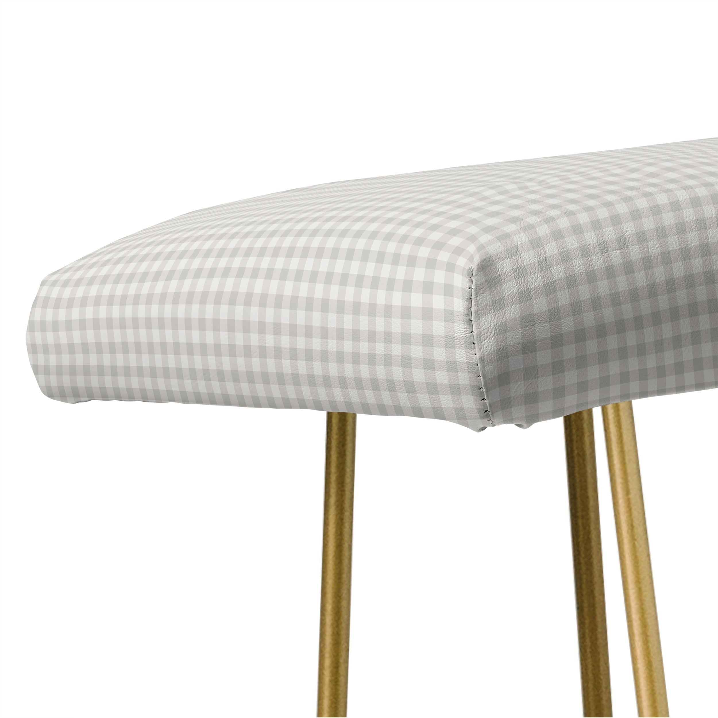 Colour Poems Gingham Plaid Pattern Cloud White Bench