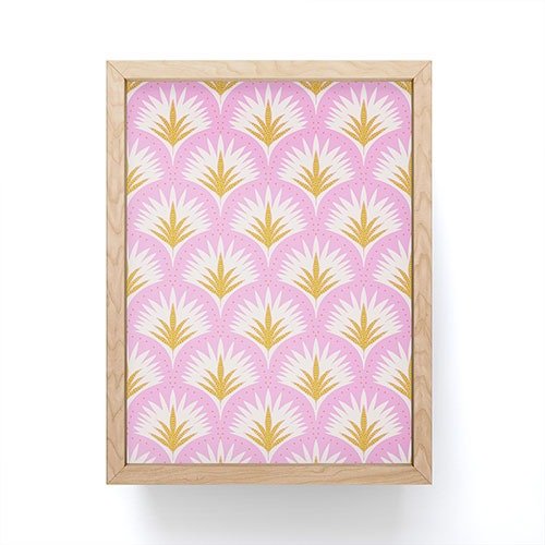 Jennifer Labre Pink Palmetto Framed Mini Art Print