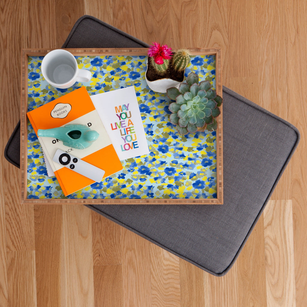 Gabriela Fuente Day Dreaming Watercolor Rectangular Tray