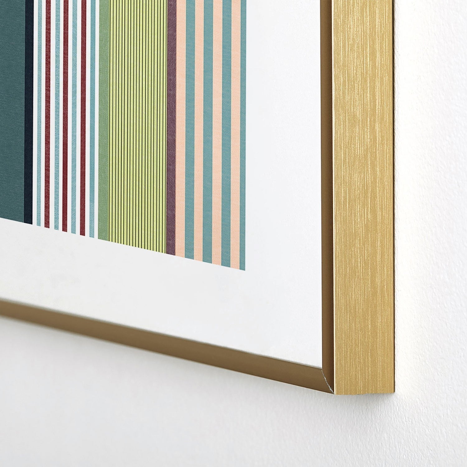 Marta Barragan Camarasa Colorful Stripe Delight Metal Framed Art Print