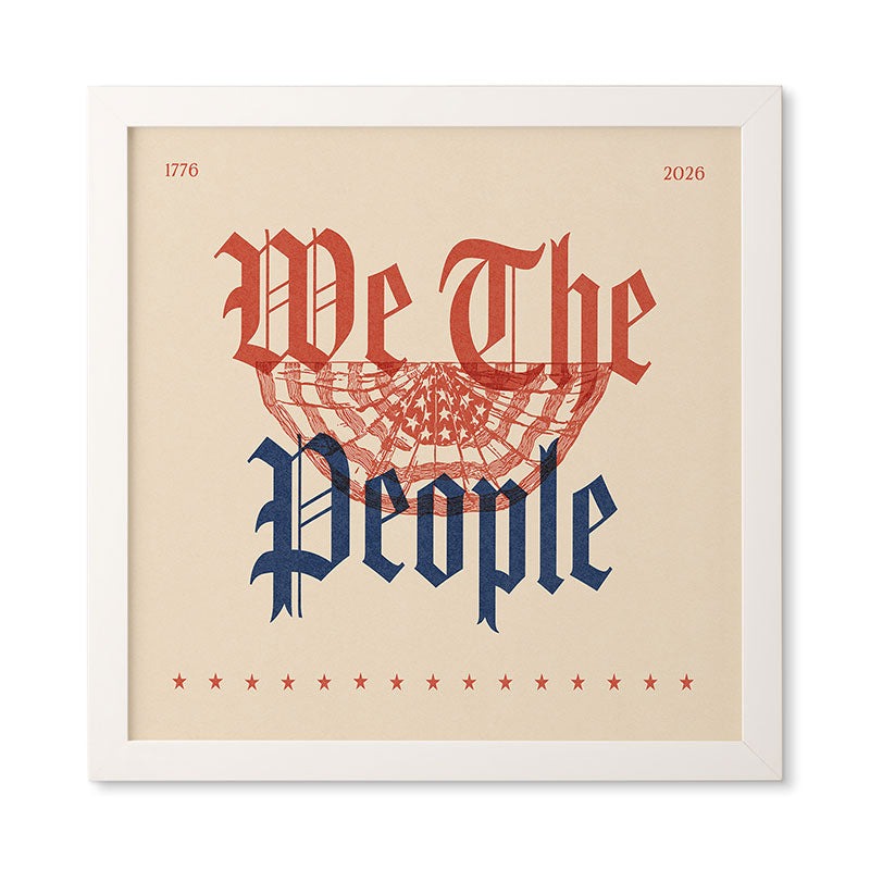 DENY Designs We The People ii Framed Wall Art