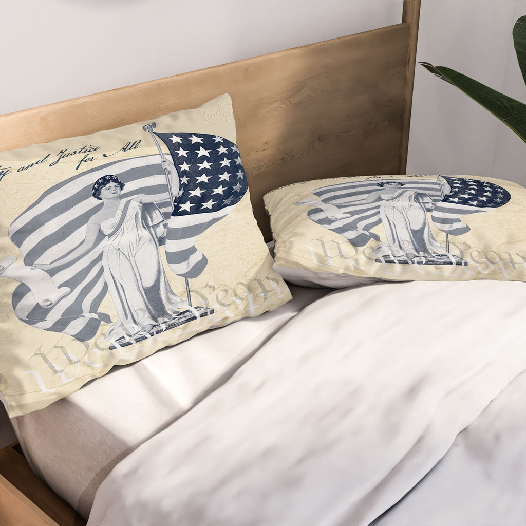 DENY Designs Liberty and Justice Woman Pillow Shams