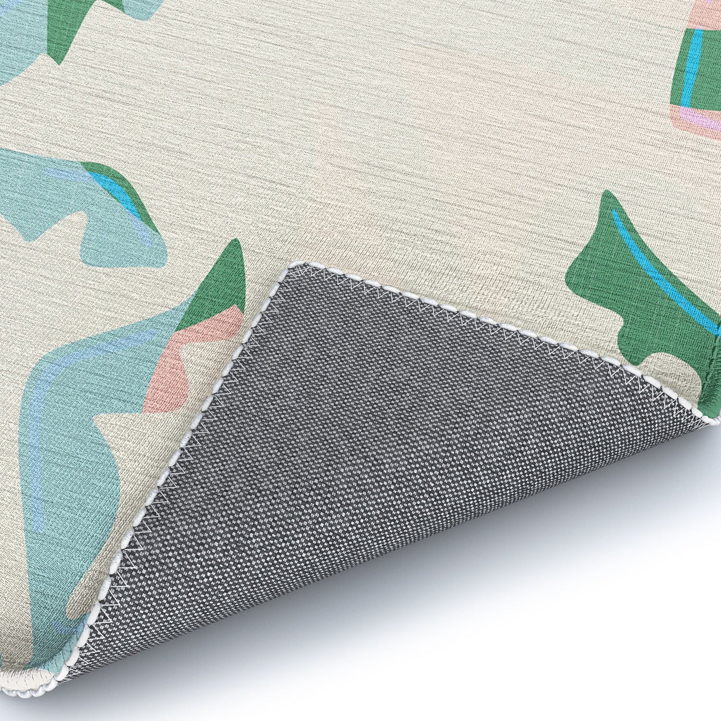 evamatise Tropical Jungle Landscape Abstraction Area Rug