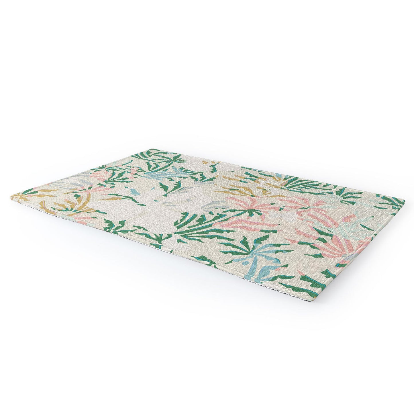 evamatise Tropical Jungle Landscape Abstraction Area Rug