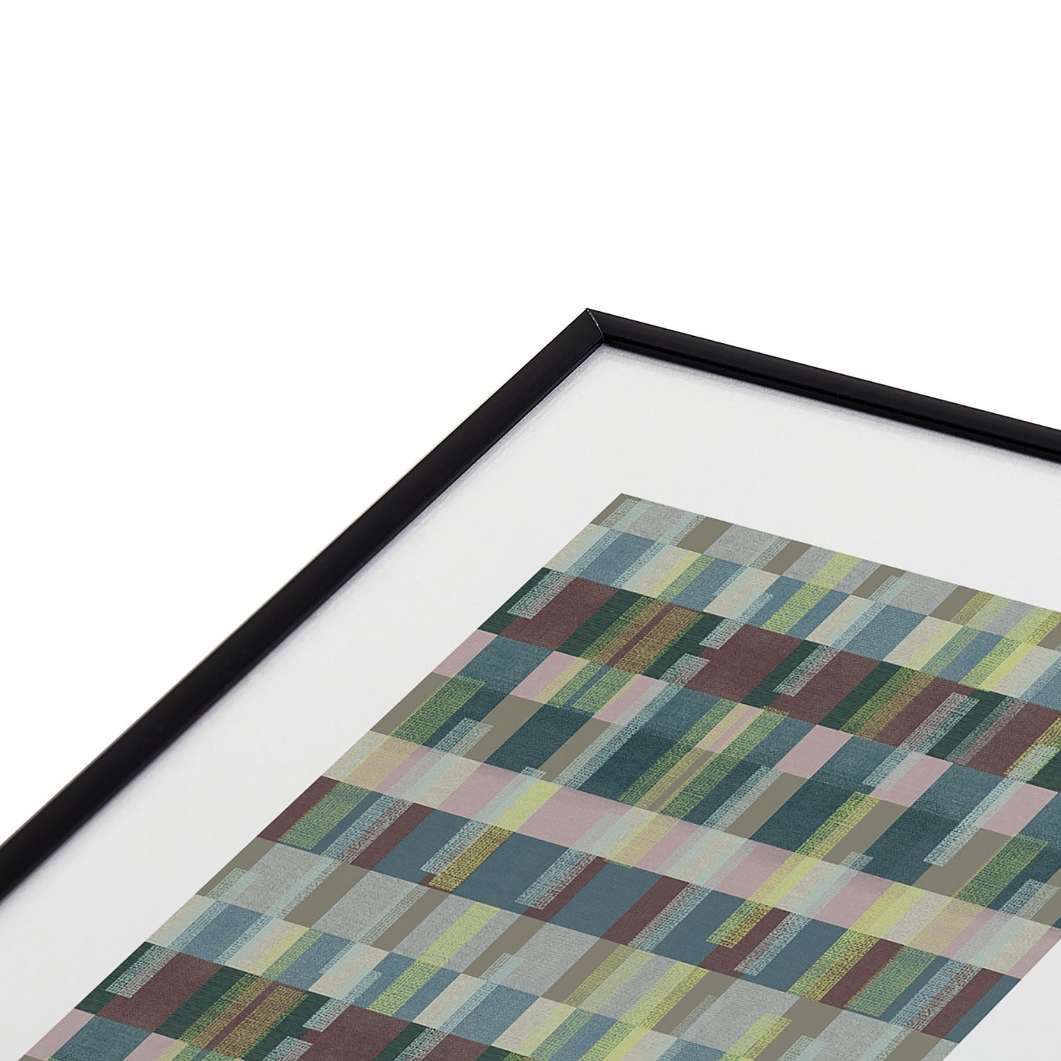 Marta Barragan Camarasa Dynamic Linear Blocks Metal Framed Art Print