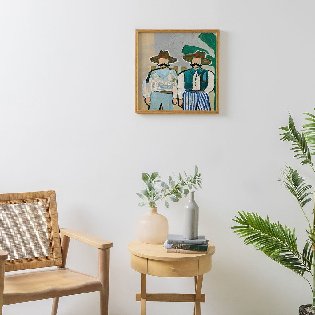 83 Oranges Side By Side Cowboy Edition Framed Wall Art
