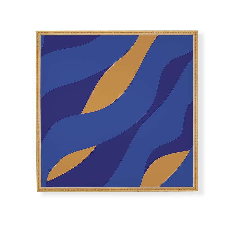Camilla Foss Pebbles in Stream Framed Wall Art