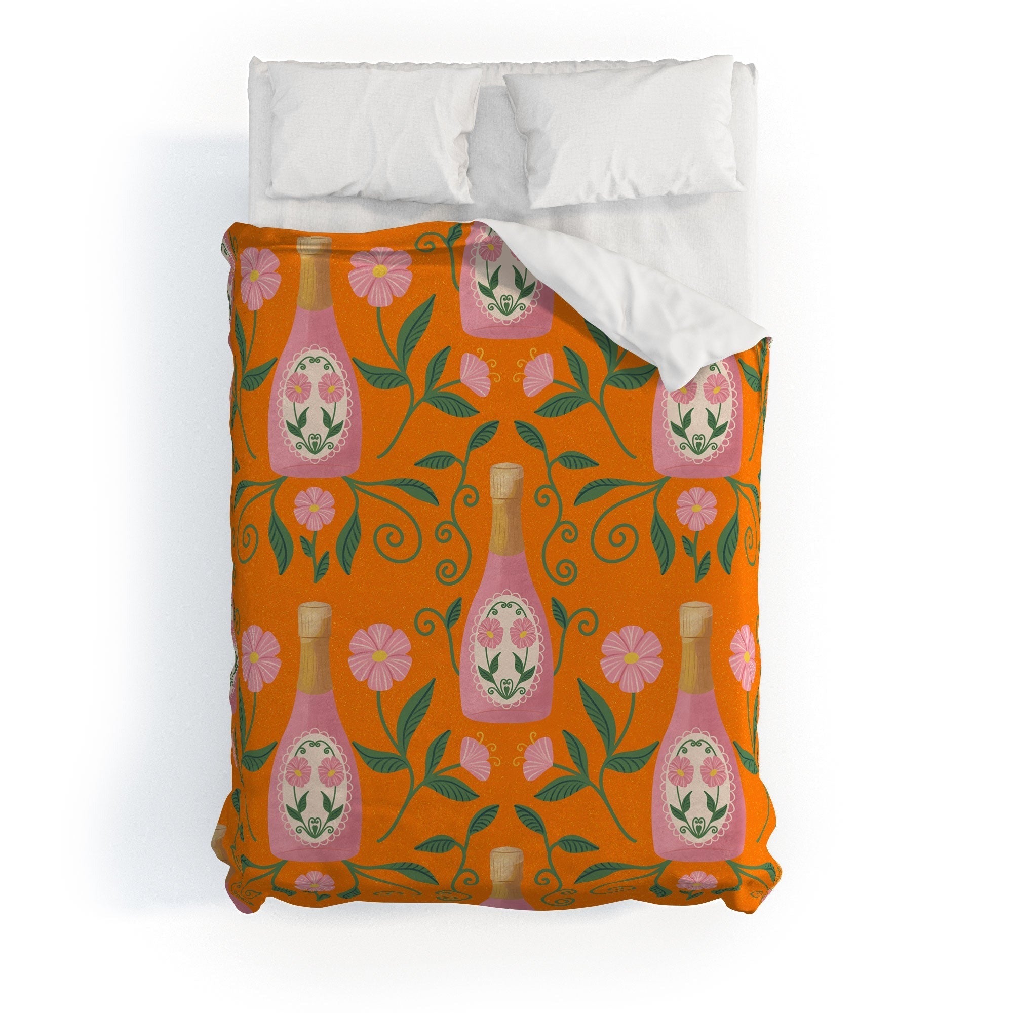 Design by Spark Rose Bubbly And Florals Duvet Cover