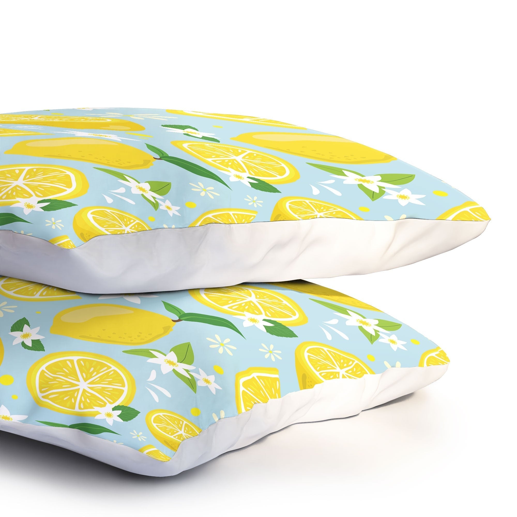 Design by Spark Lemony Fresh Florals Pillow Shams