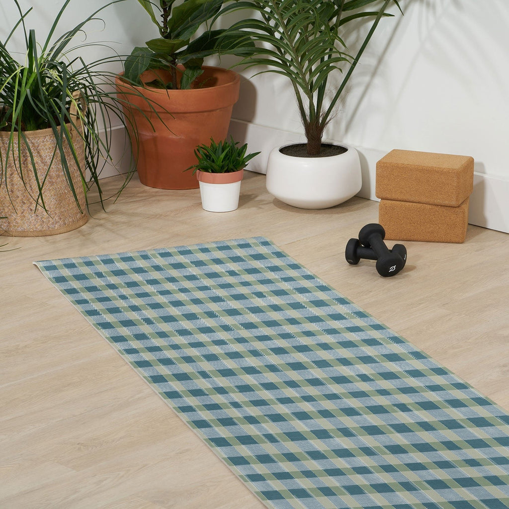 Marta Barragan Camarasa Country Style Checks Yoga Mat