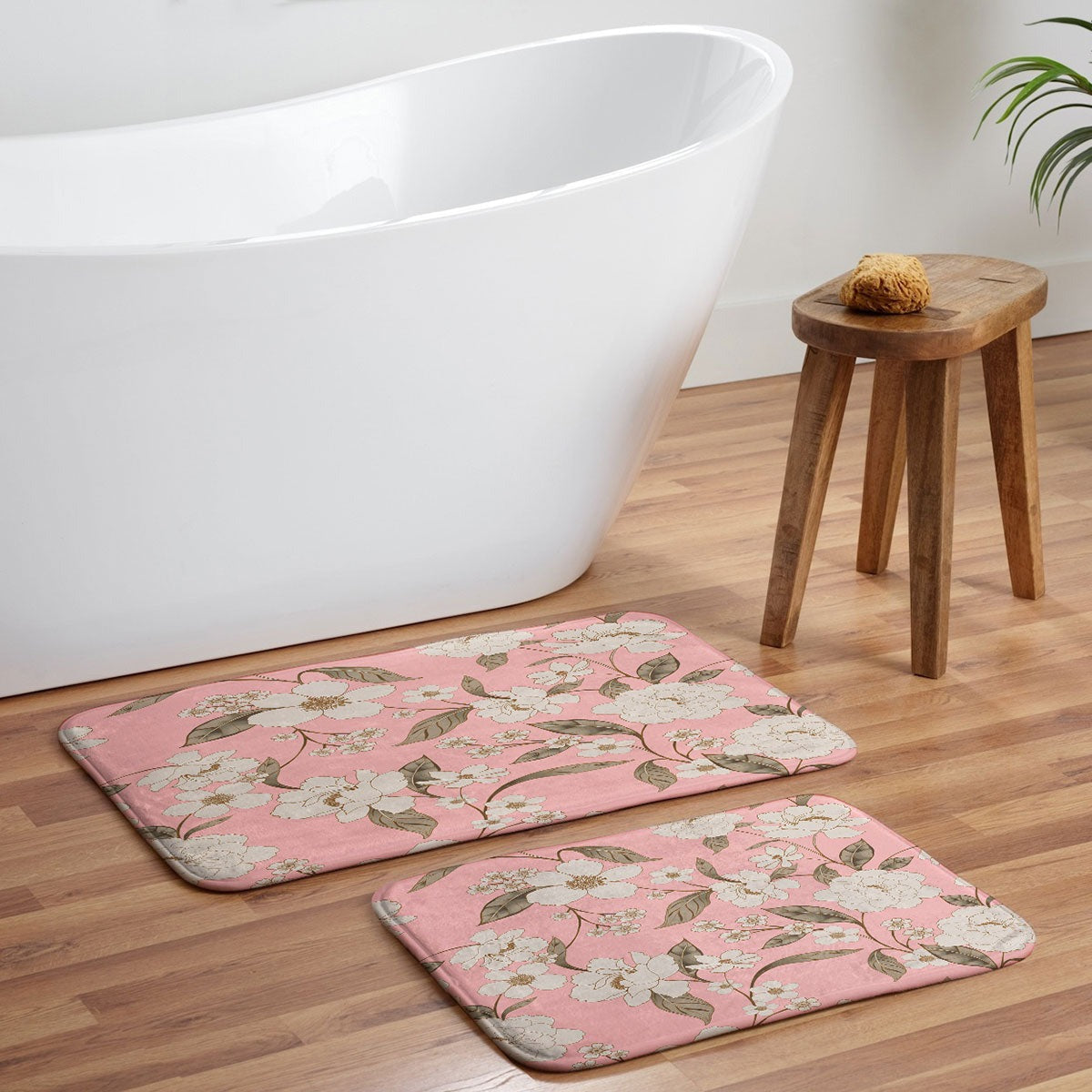 Gabriela Fuente Roberta in Pink Memory Foam Bath Mat