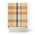 Marta Barragan Camarasa Retro Picnic Plaid Warm Tones Mini Art Print