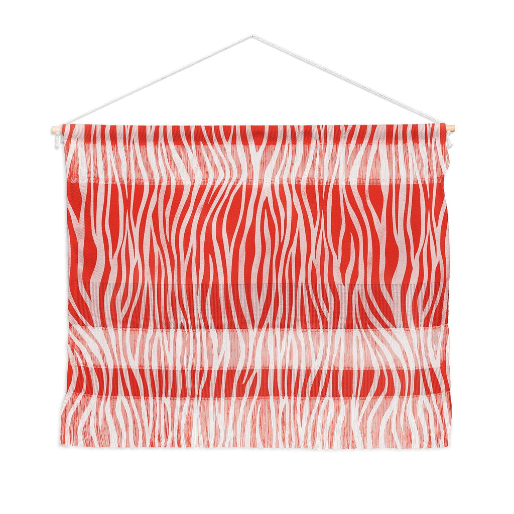 Avenie BR Red Zebra Stripe Wall Hanging Landscape