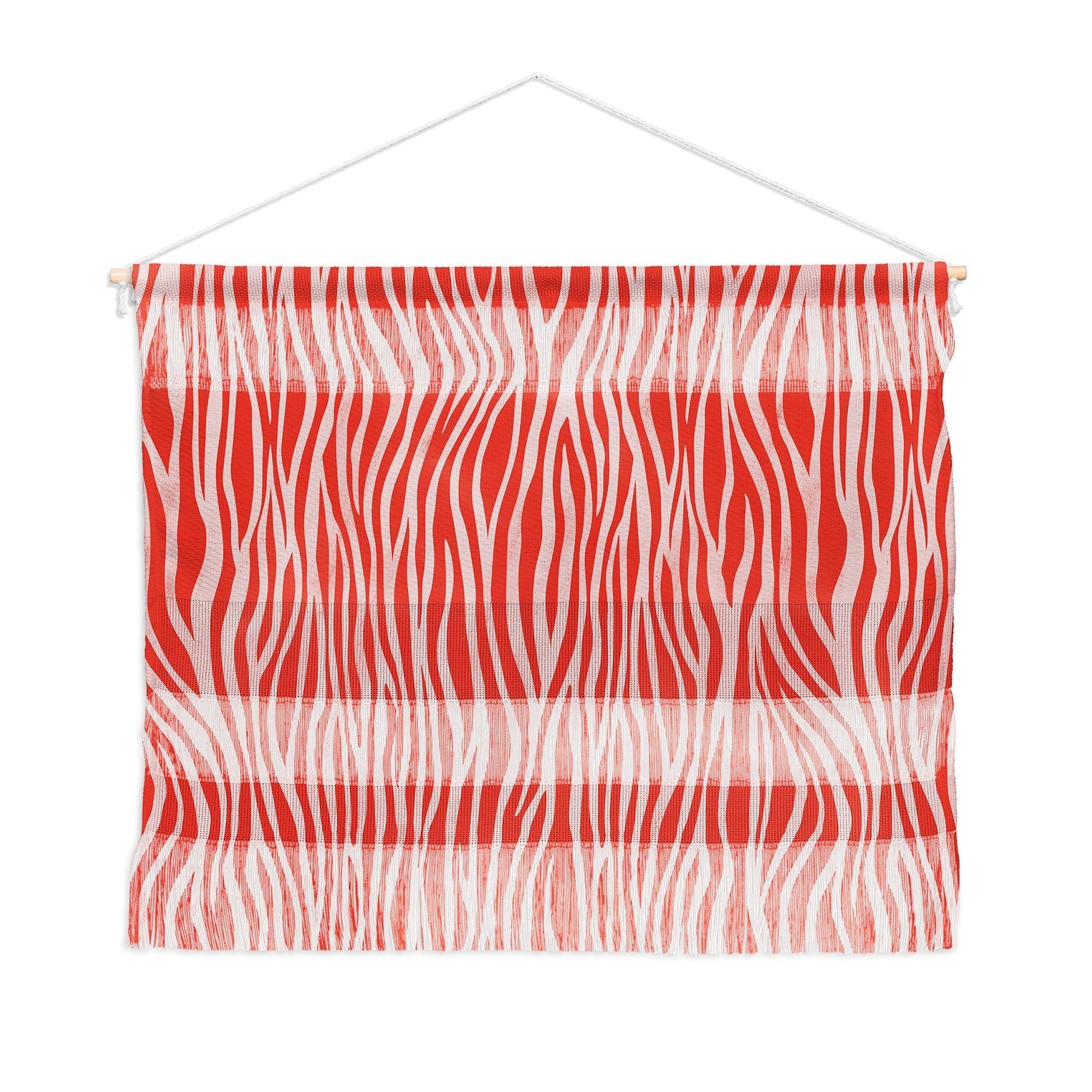 Avenie BR Red Zebra Stripe Wall Hanging Landscape