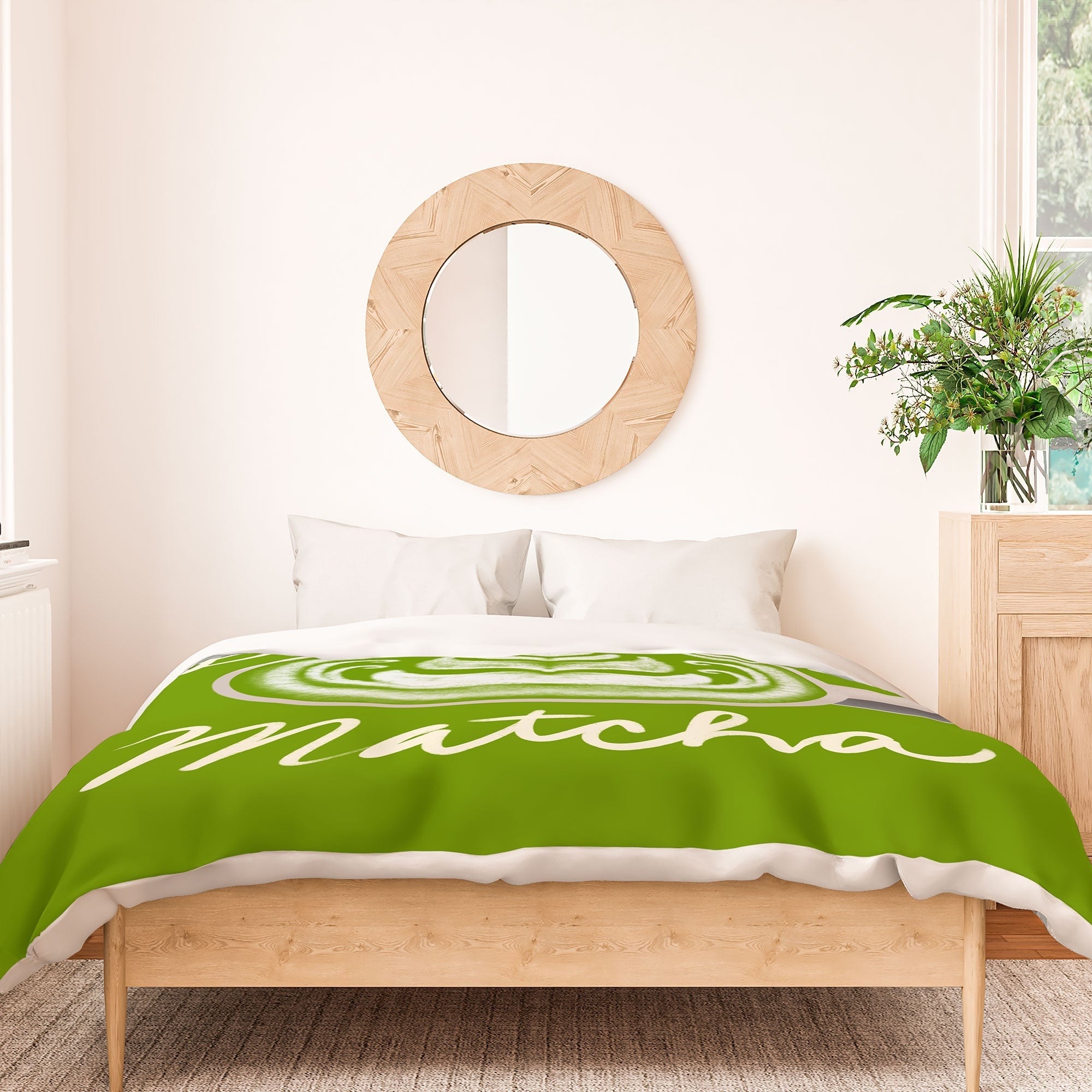Design by Spark Love You So Matcha Duvet Cover