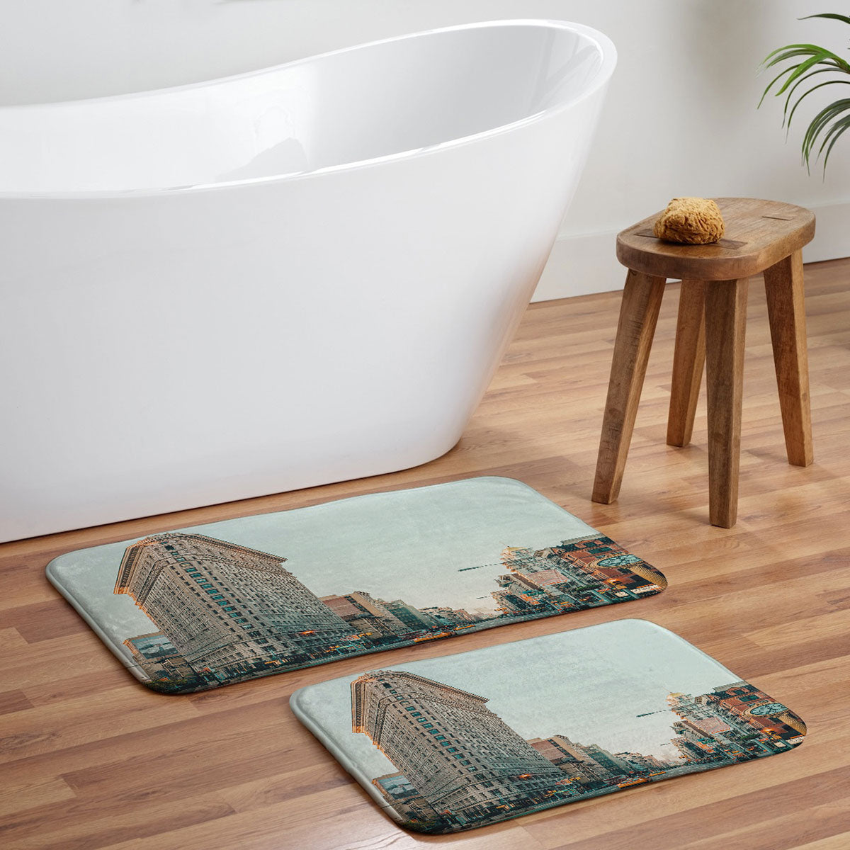 Eye Poetry Photography Flatiron at Sunrise NYC Memory Foam Bath Mat