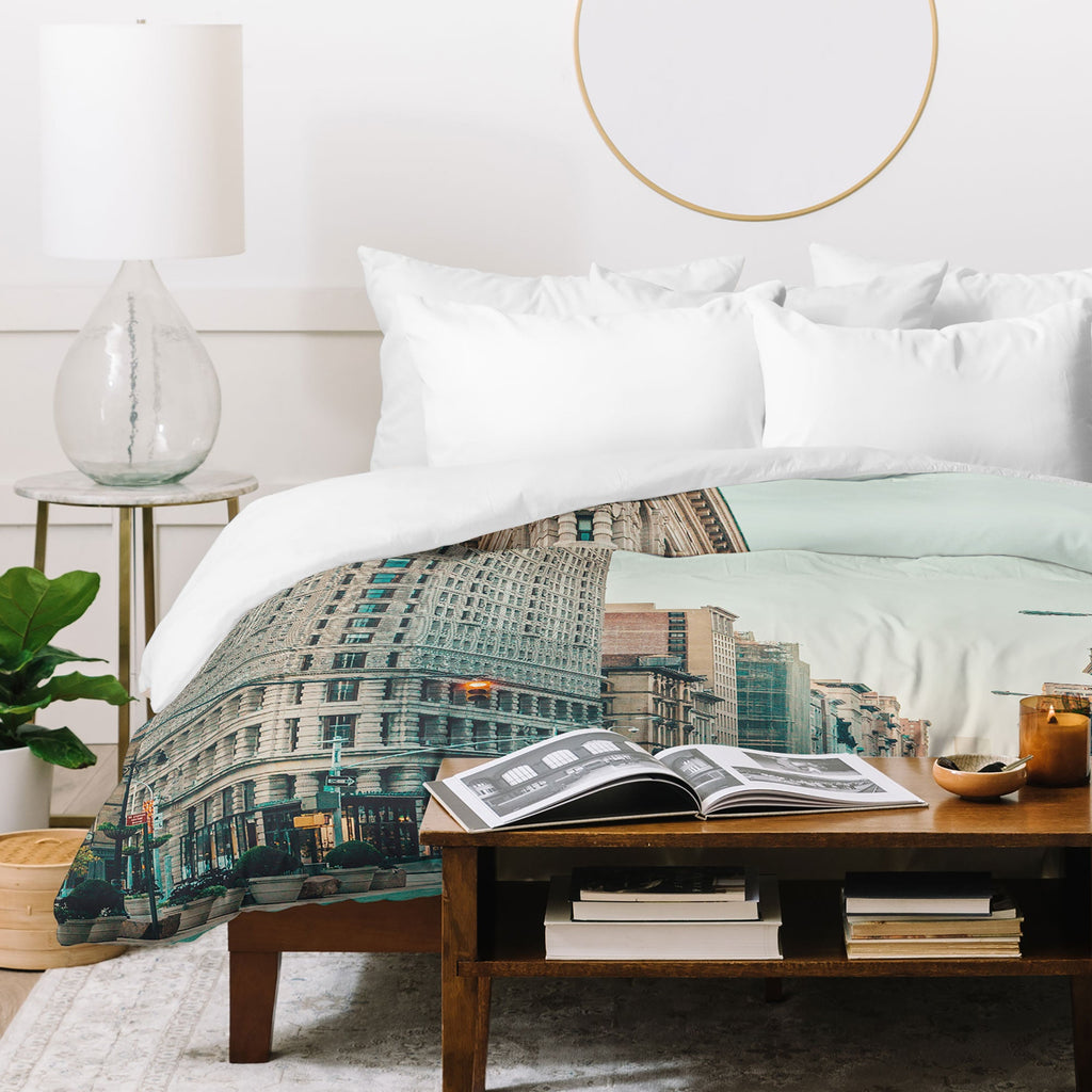 Eye Poetry Photography Flatiron at Sunrise NYC Duvet Cover