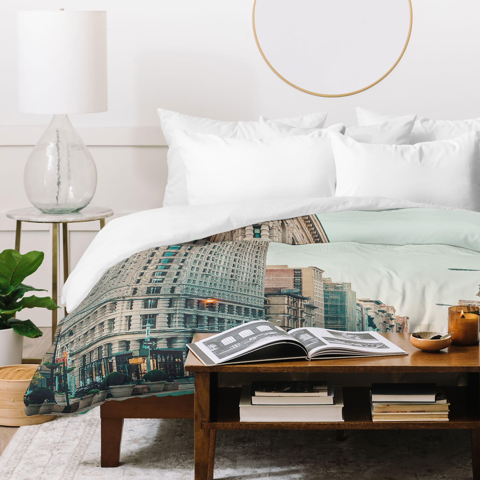 Eye Poetry Photography Flatiron at Sunrise NYC Duvet Cover