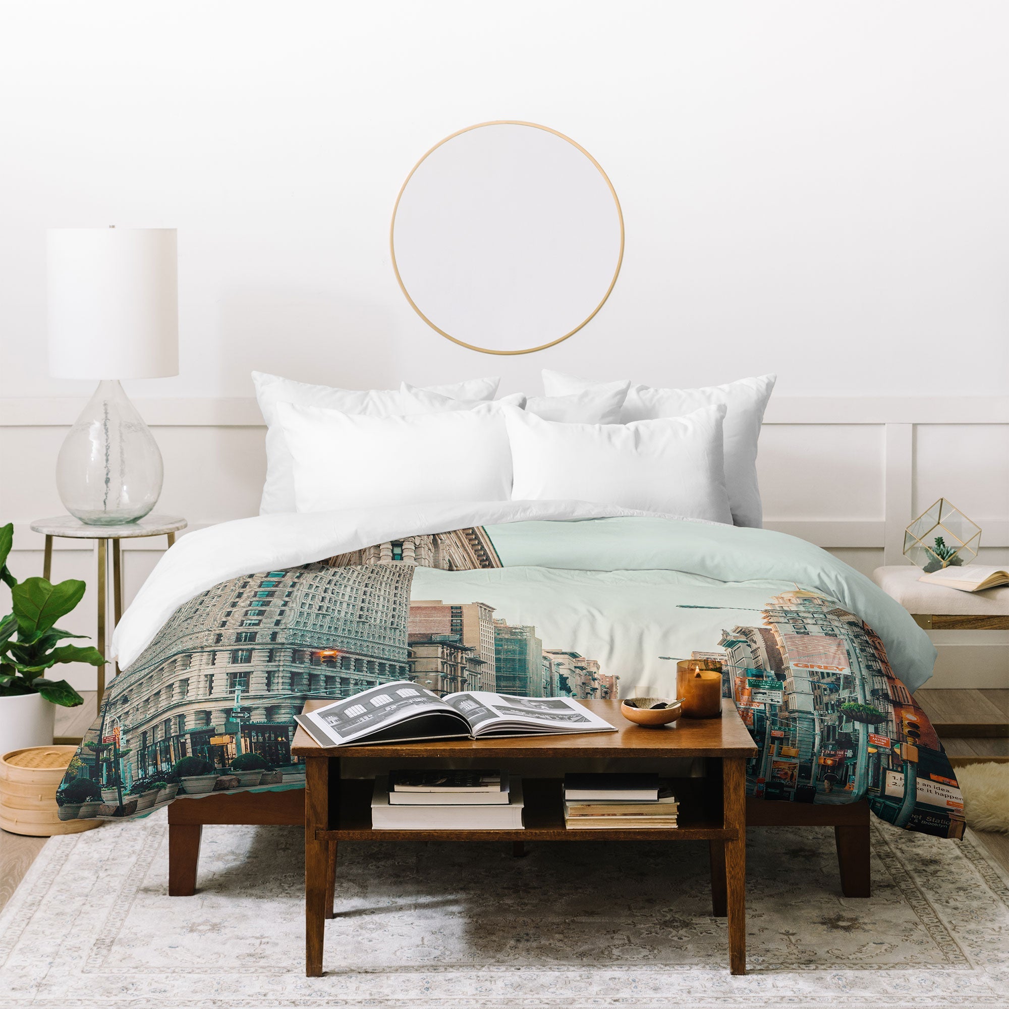 Eye Poetry Photography Flatiron at Sunrise NYC Duvet Cover