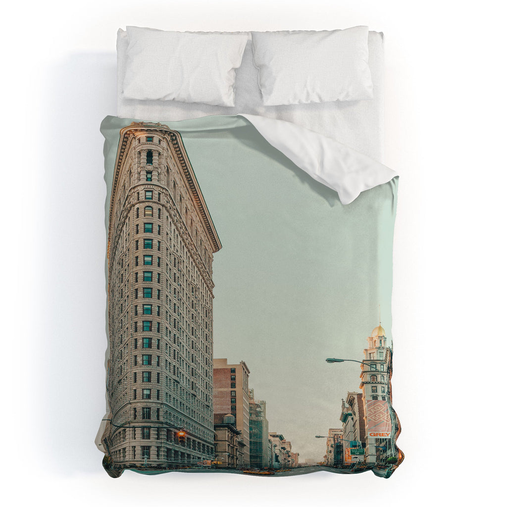 Eye Poetry Photography Flatiron at Sunrise NYC Duvet Cover