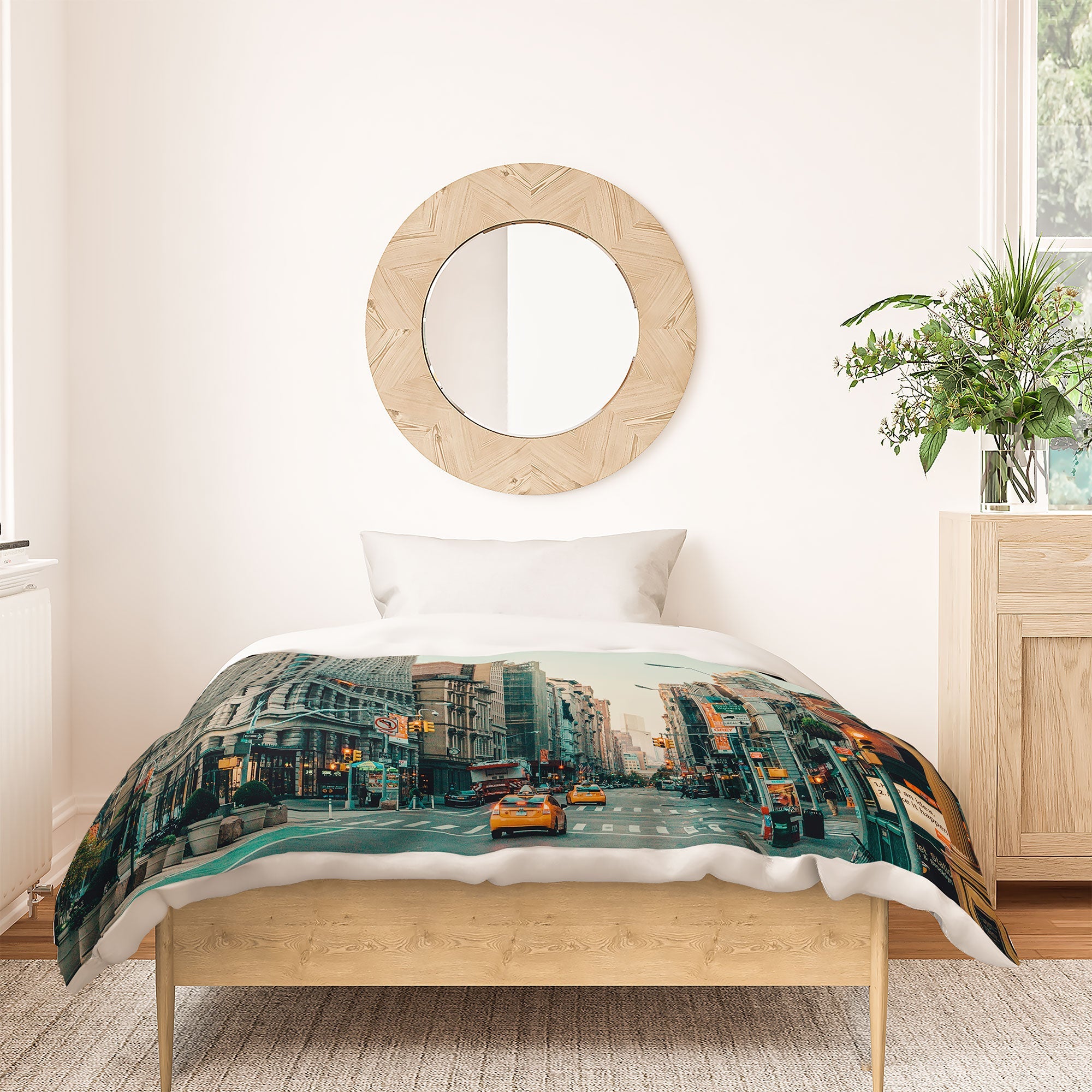 Eye Poetry Photography Flatiron at Sunrise NYC Duvet Cover