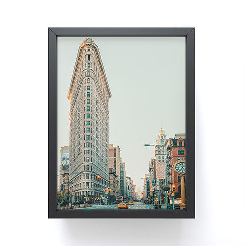 Eye Poetry Photography Flatiron at Sunrise NYC Framed Mini Art Print