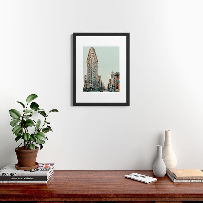 Eye Poetry Photography Flatiron at Sunrise NYC Framed Art Print