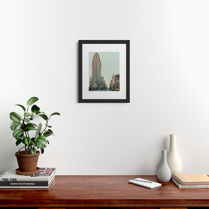 Eye Poetry Photography Flatiron at Sunrise NYC Framed Art Print