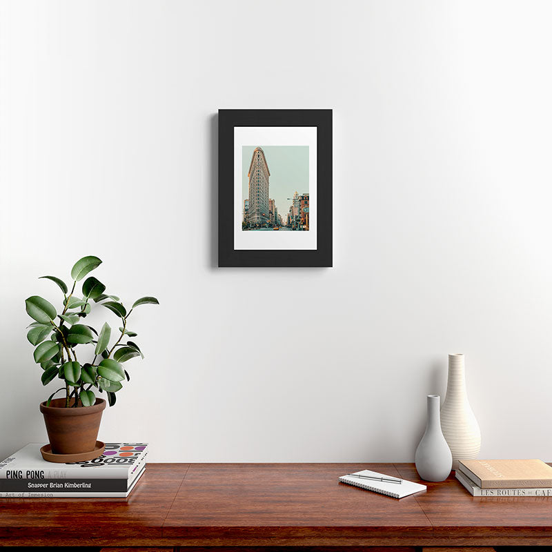 Eye Poetry Photography Flatiron at Sunrise NYC Framed Art Print