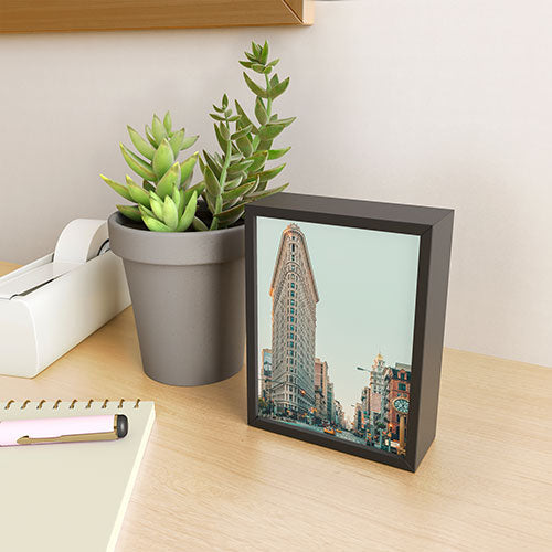 Eye Poetry Photography Flatiron at Sunrise NYC Framed Mini Art Print