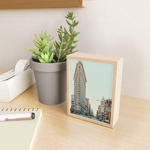 Eye Poetry Photography Flatiron at Sunrise NYC Framed Mini Art Print