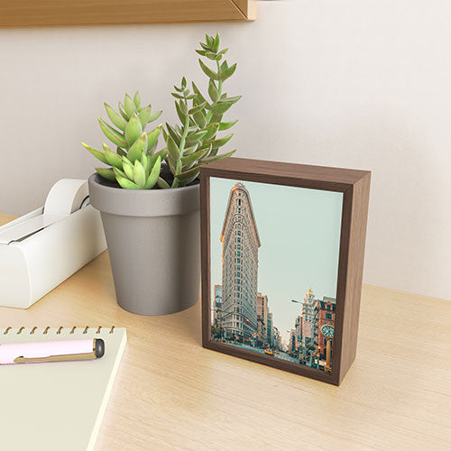 Eye Poetry Photography Flatiron at Sunrise NYC Framed Mini Art Print