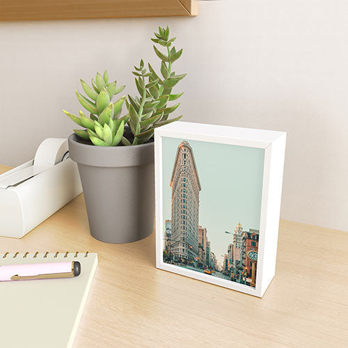 Eye Poetry Photography Flatiron at Sunrise NYC Framed Mini Art Print