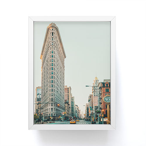 Eye Poetry Photography Flatiron at Sunrise NYC Framed Mini Art Print