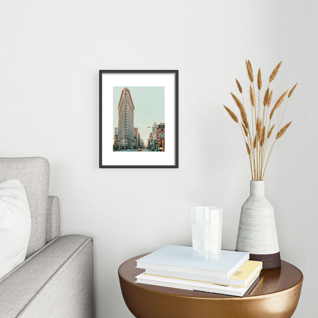 Eye Poetry Photography Flatiron at Sunrise NYC Metal Framed Art Print