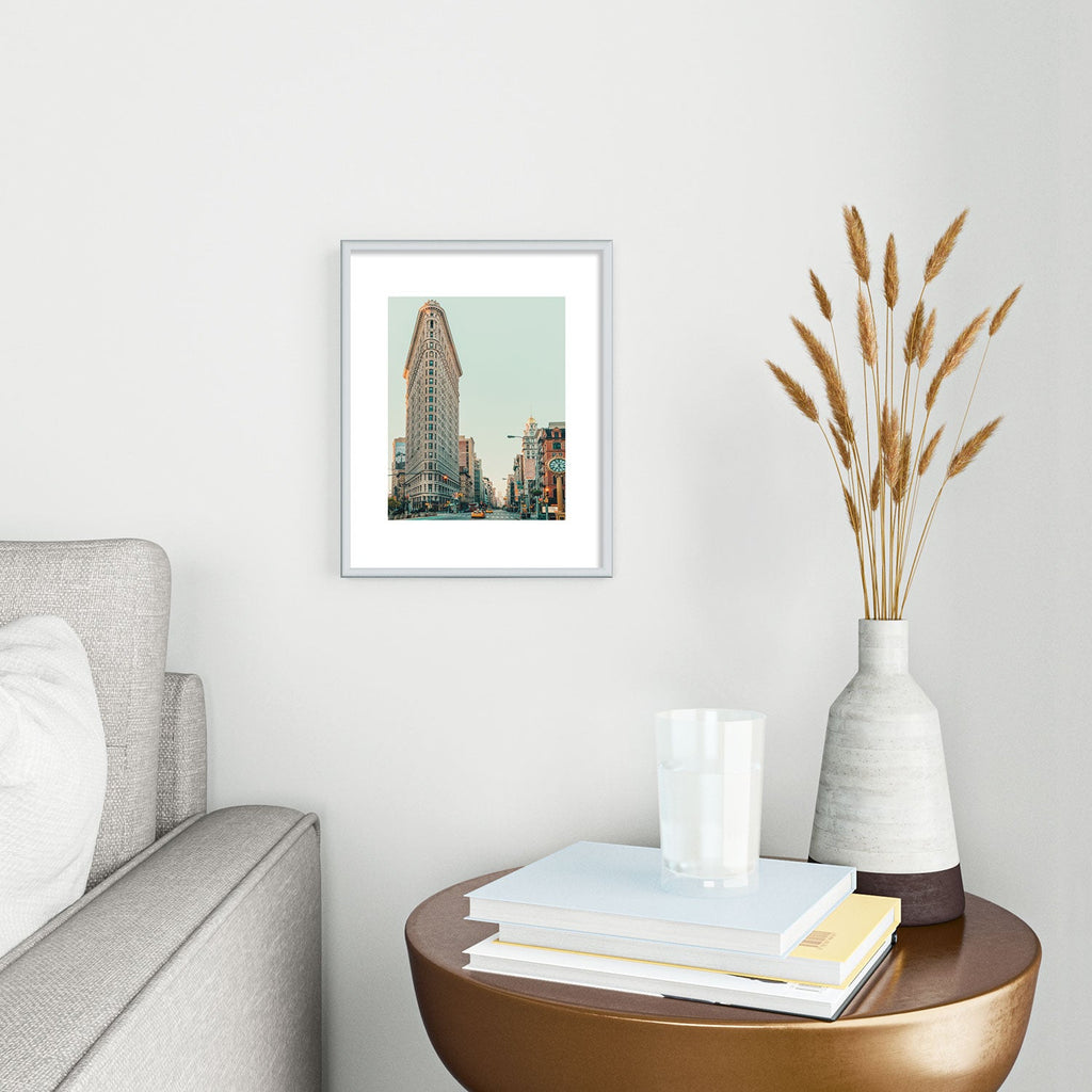 Eye Poetry Photography Flatiron at Sunrise NYC Metal Framed Art Print
