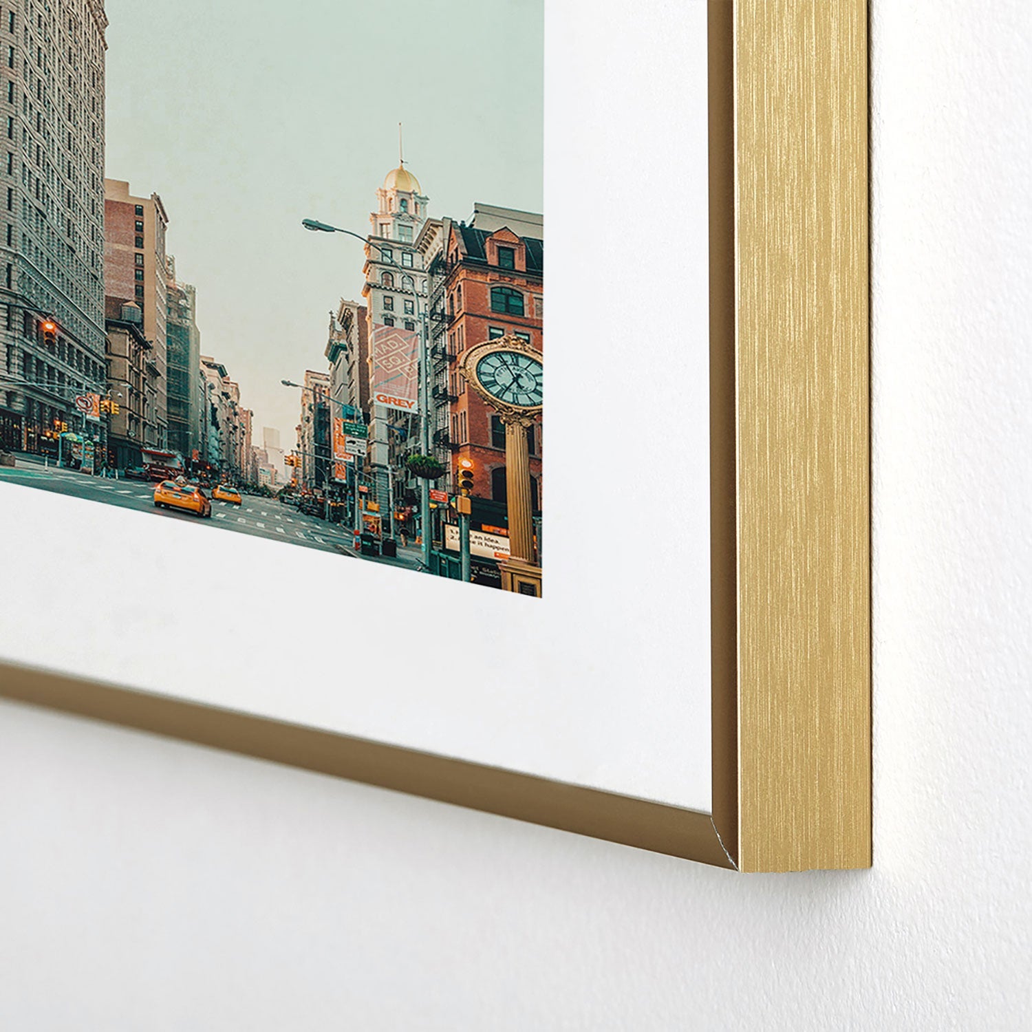 Eye Poetry Photography Flatiron at Sunrise NYC Metal Framed Art Print