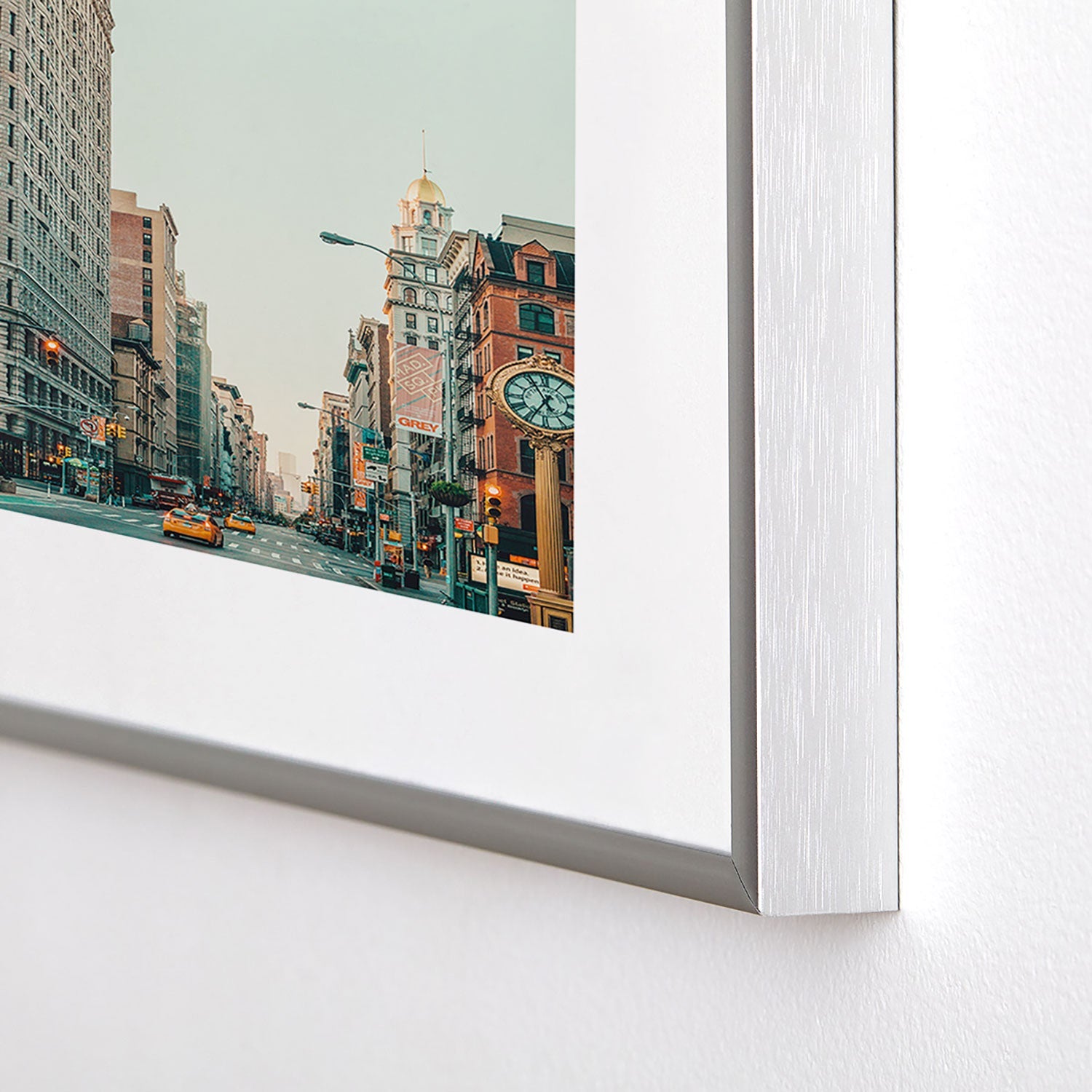 Eye Poetry Photography Flatiron at Sunrise NYC Metal Framed Art Print