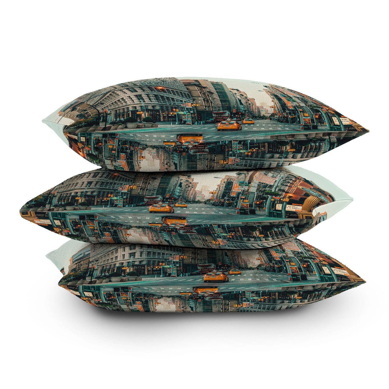 Eye Poetry Photography Flatiron at Sunrise NYC Throw Pillow
